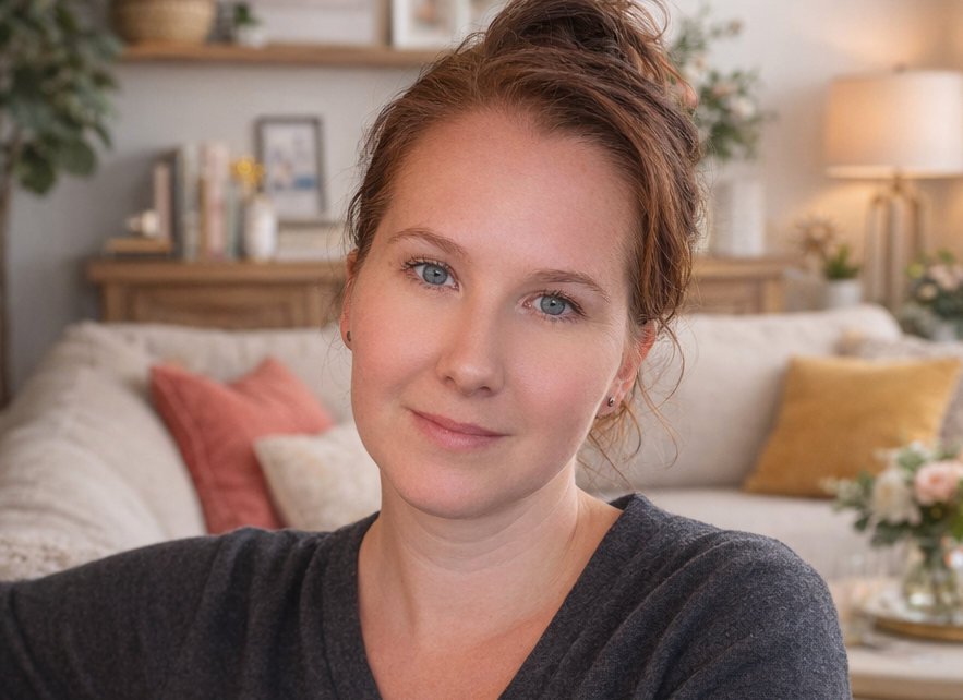 Tashi Jones smiling, headshot with neutral background
